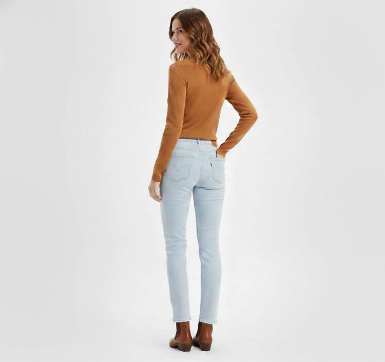 Levi's 724 High-Rise Slim Straight Jeans Mujer Azul
