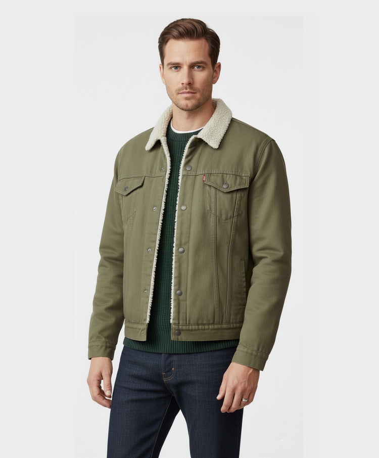 Levi’s Chaqueta Ovejera Verde