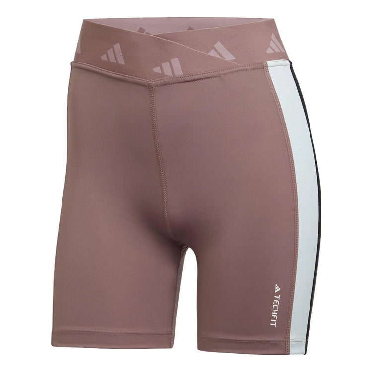 Adidas Short Licra Deportivo Morado Hyperglam Training Techfit