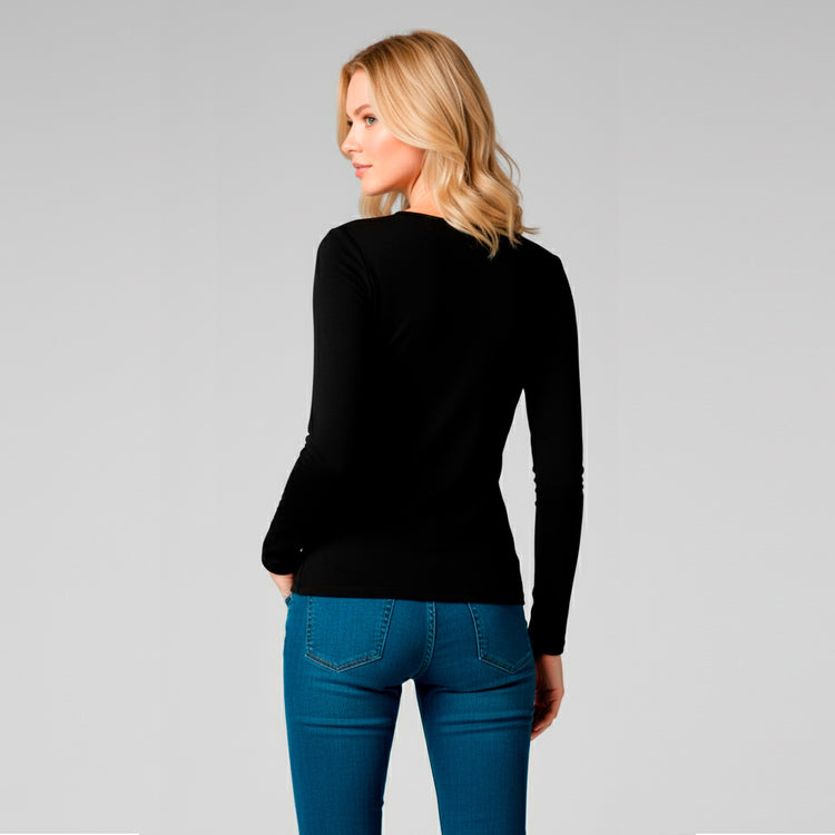 Michael Kors Blusa Manga Larga Mujer Negra