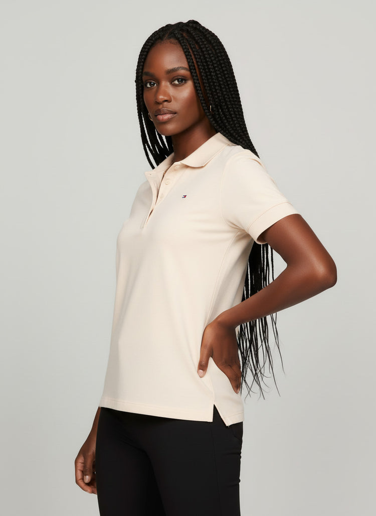 Tommy Hilfiger Polo Mujer Beige