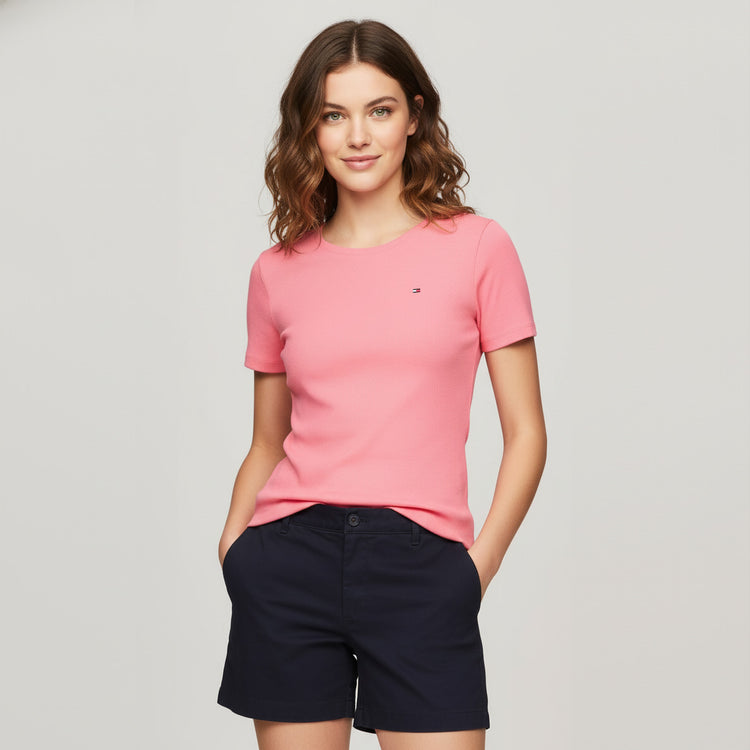 Tommy Hilfiger Camiseta Mujer Rosada