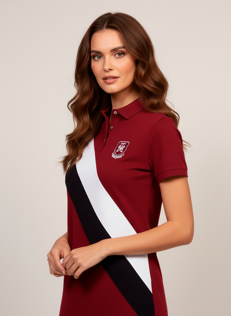 Tommy Hilfiger Vestido Polo Mujer Rojo
