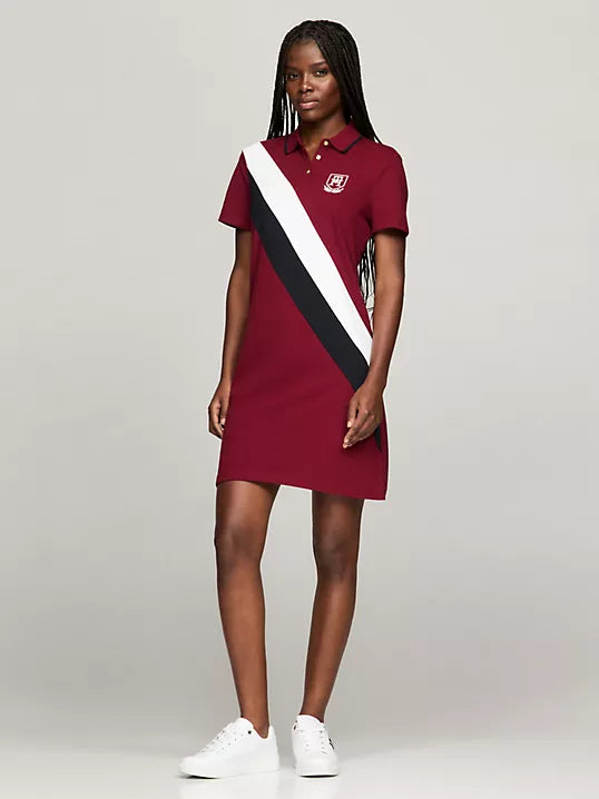 Tommy Hilfiger Vestido Polo Mujer Rojo