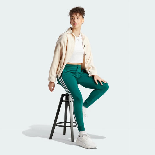 Adidas Calentador Mujer Verde Essentials 3-Stripes Fleece