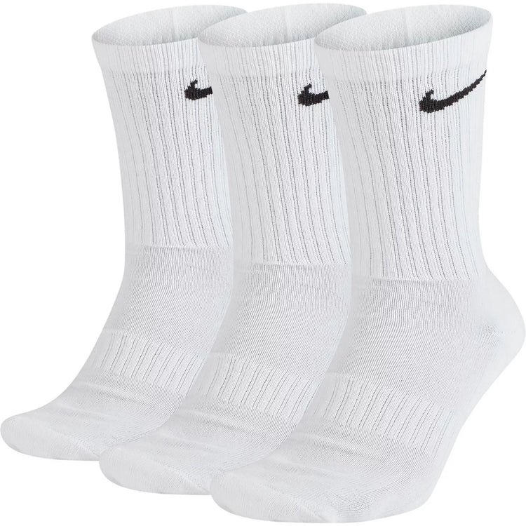 Nike Medias Crew Paquete de 3 pares Blanco