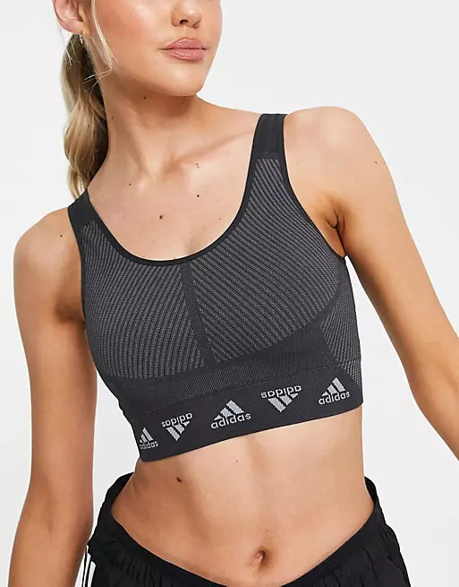 Adidas Bra Deportivo Mujer Magic Grey frente