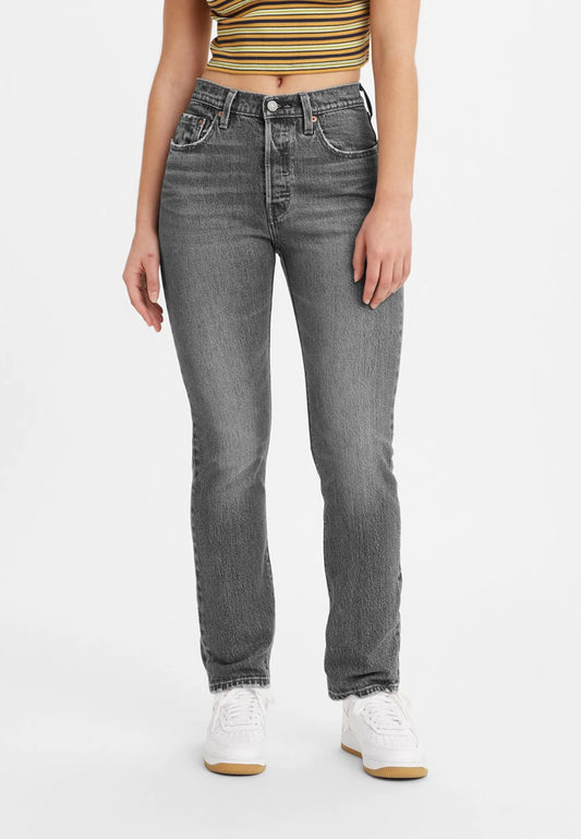 Levi´s Mujer 501 Original High Rise Straight Gris