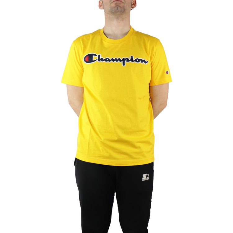 Champion Camiseta Hombre Amarillo