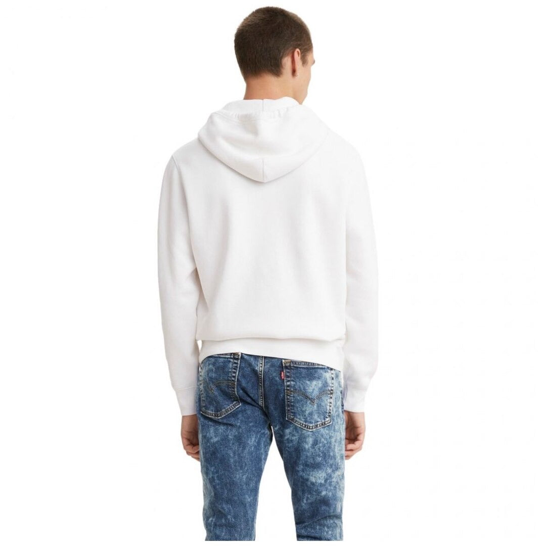 Levis Suéter con Capucha Hombre Blanco Espalda