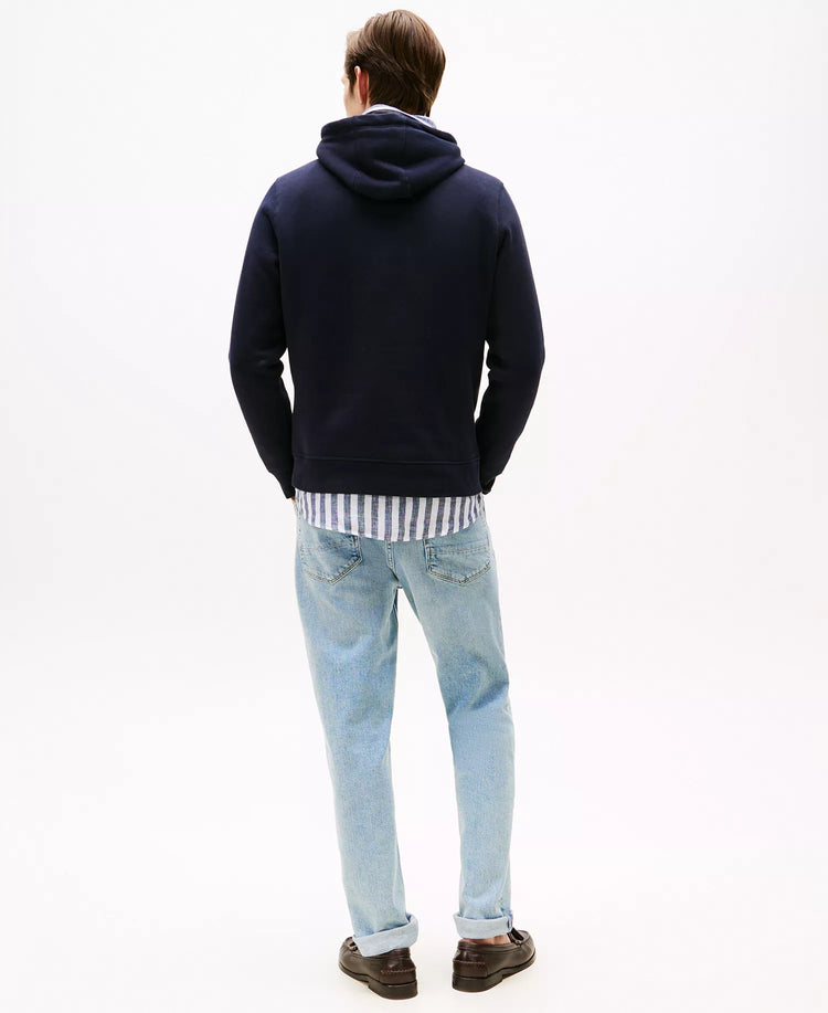 Tommy Hilfiger Suéter con Capucha Azul Logo