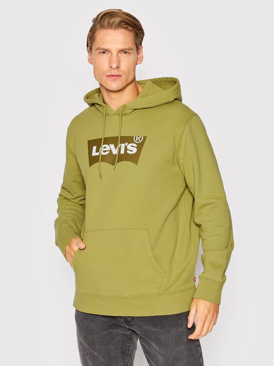 Levis Suéter con Capucha Hombre Verde