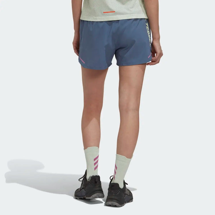 Adidas Mujer Short Deportivo Azul Terrex
