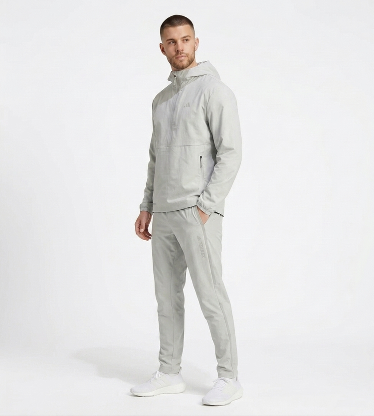 Chaqueta Rompevientos Adidas Trail Running – Gris Plata