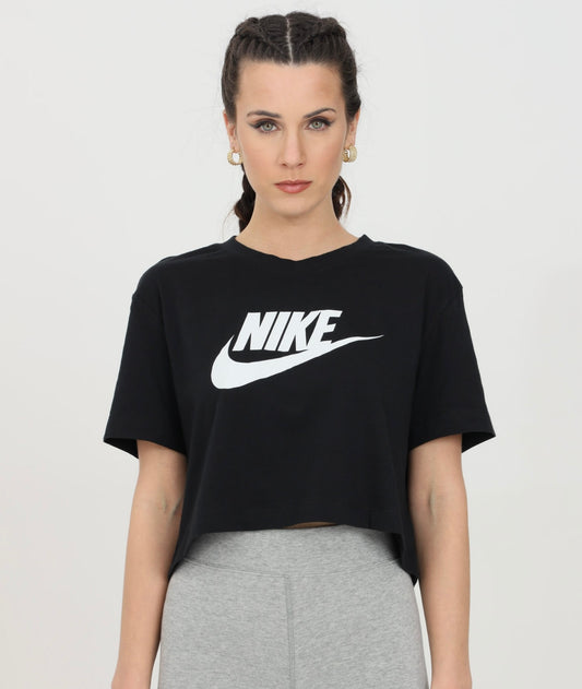 Nike Camiseta Deportiva Mujer Negro Frente 