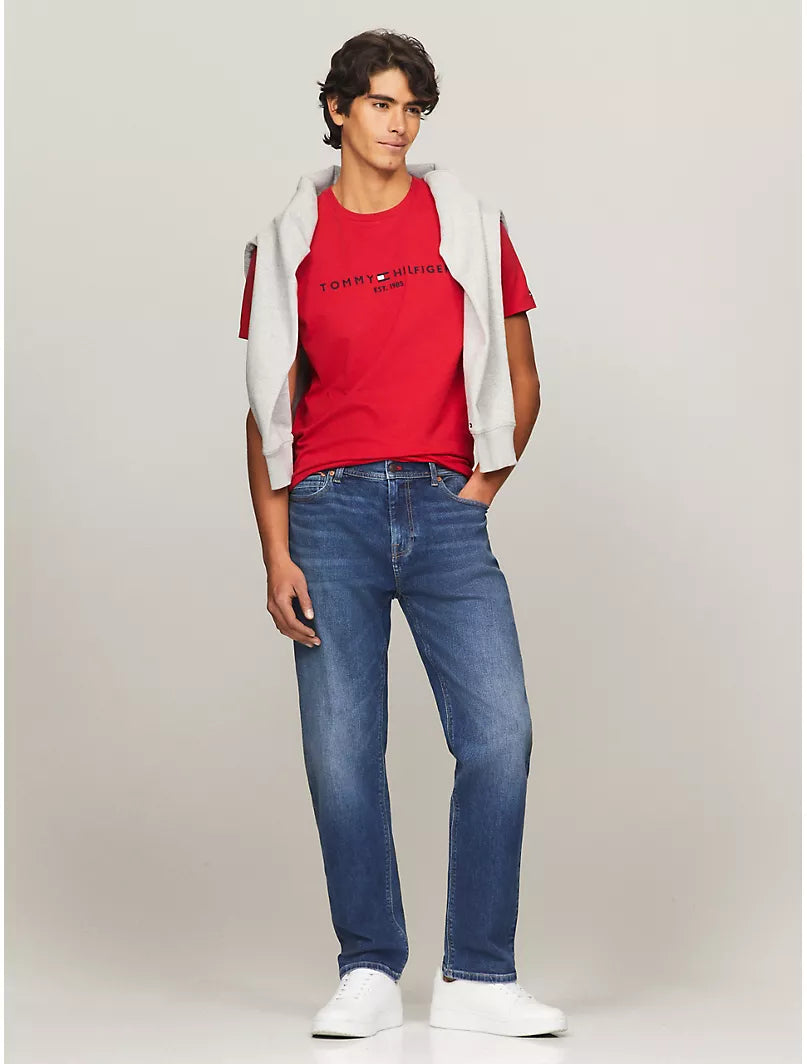 Tommy Hilfiger Camiseta Logo Rojo Frente