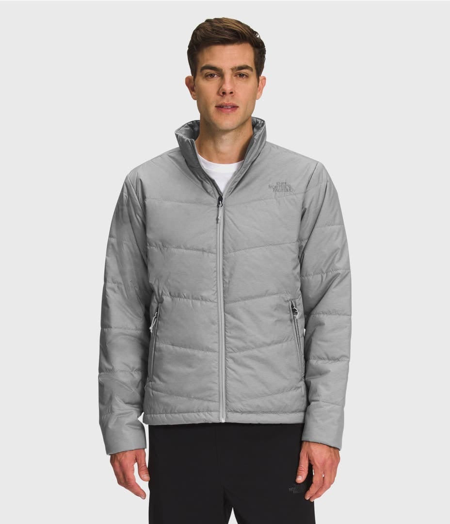 The North Face Suéter con Capucha Gris Frente