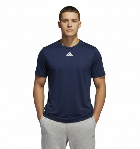 Adidas Camiseta Azul Marino con Logo