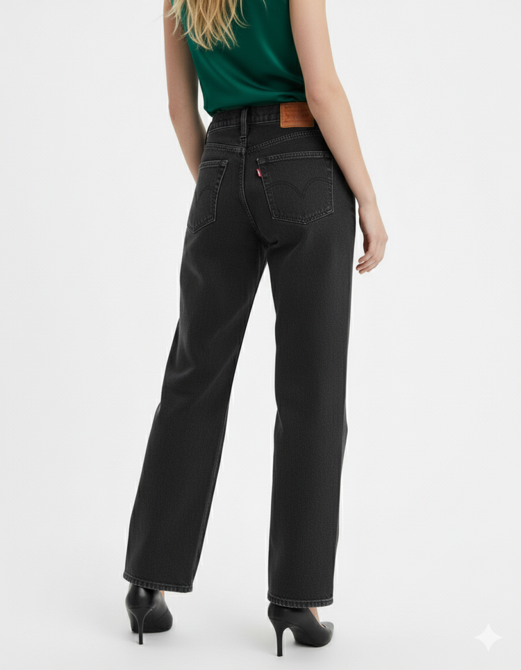 Levi’s Baggy High Water Jean Mujer Negro