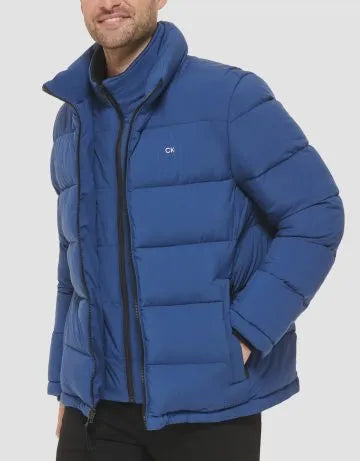 Calvin Klein Chaqueta Puff Azul Electrico