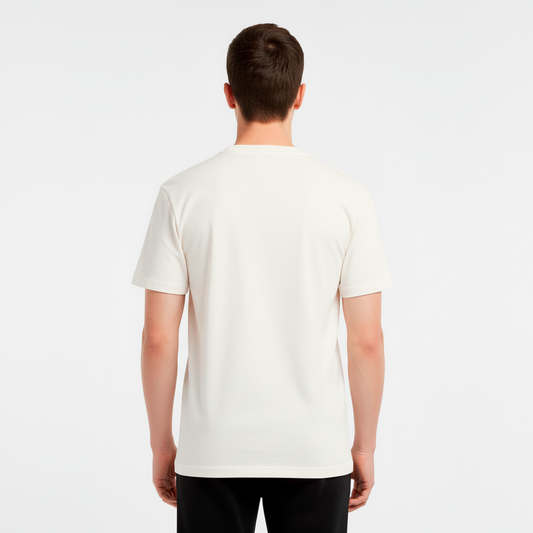 Champion Camiseta Hombre Blanco Hueso