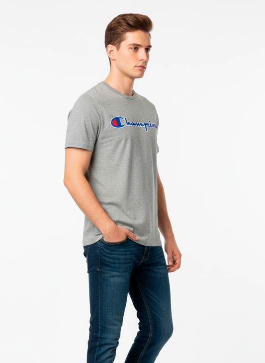 Champion Camiseta Hombre Gris Oscuro