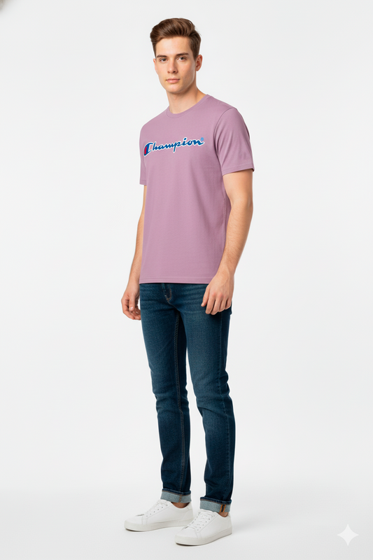 Champion Camiseta Hombre Lila
