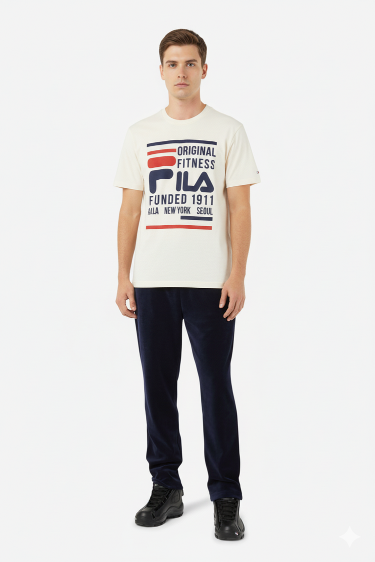 Fila Camiseta Hombre Beige