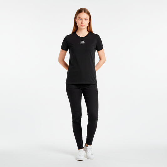 Adidas Camiseta Deportiva Mujer Negro