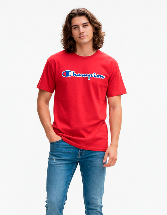 Champion Camiseta Hombre Rojo