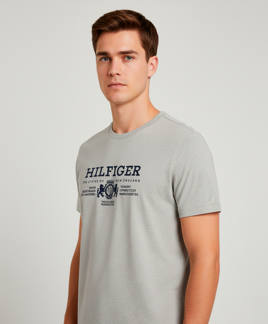 Tommy Hilfiger Camiseta Hombre Gris MCM