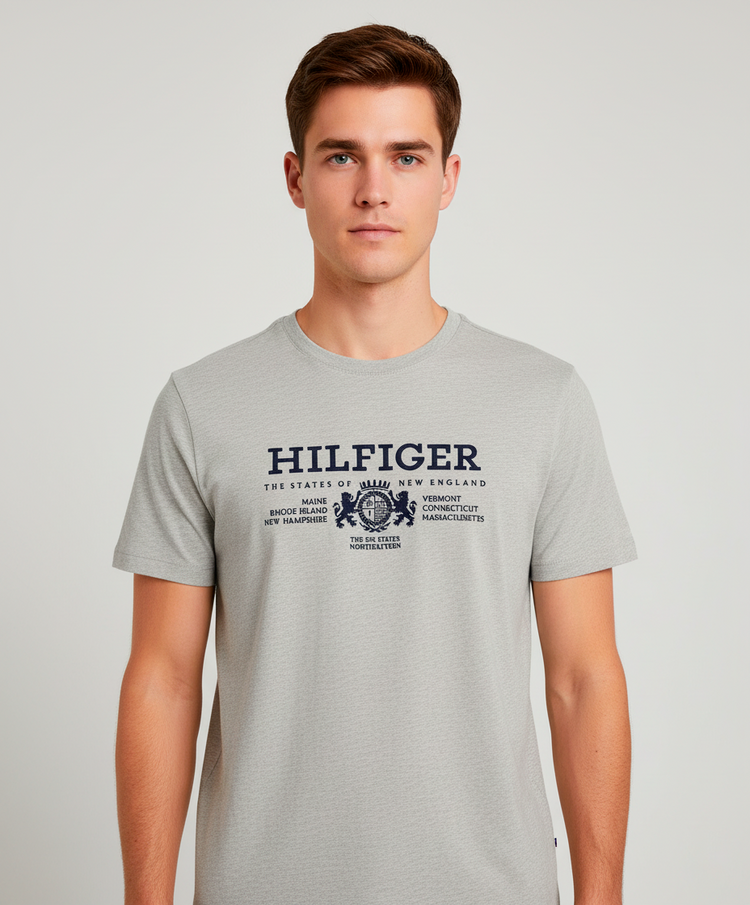 Tommy Hilfiger Camiseta Hombre Gris MCM