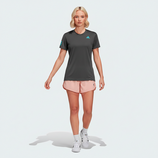 Adidas Camiseta Deportiva Mujer Gris Oscuro