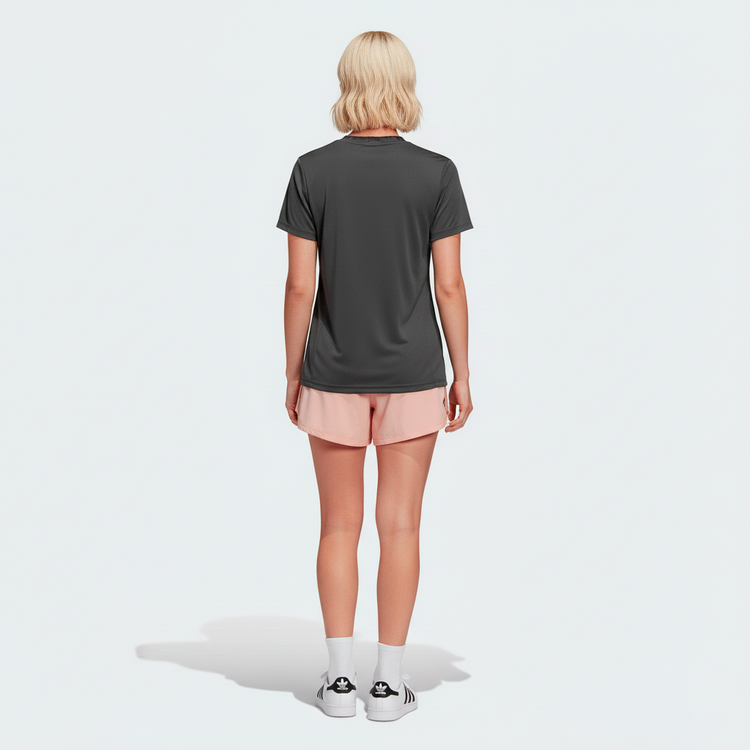 Adidas Camiseta Deportiva Mujer Gris Oscuro