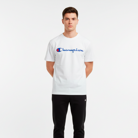 Champion Camiseta Hombre Blanca