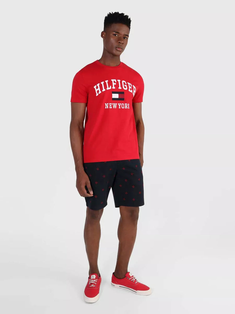 Tommy Hilfiger Camiseta con Logo NY Rojo