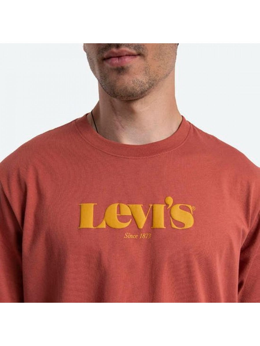 Levi’s Camiseta Hombre Rojo Claro