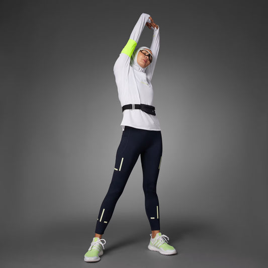 Adidas Licras / Leggins Azul Marino Fast Impact Reflect