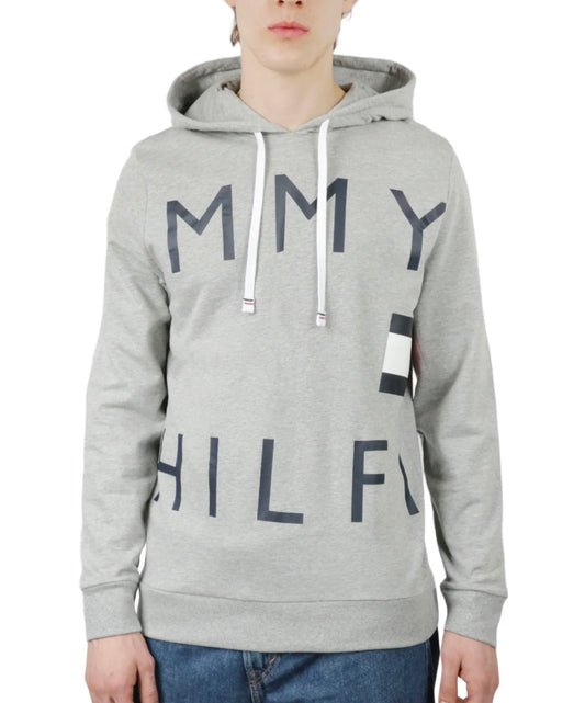 Tommy Hilfiger Suéter con Capucha Gris Frente