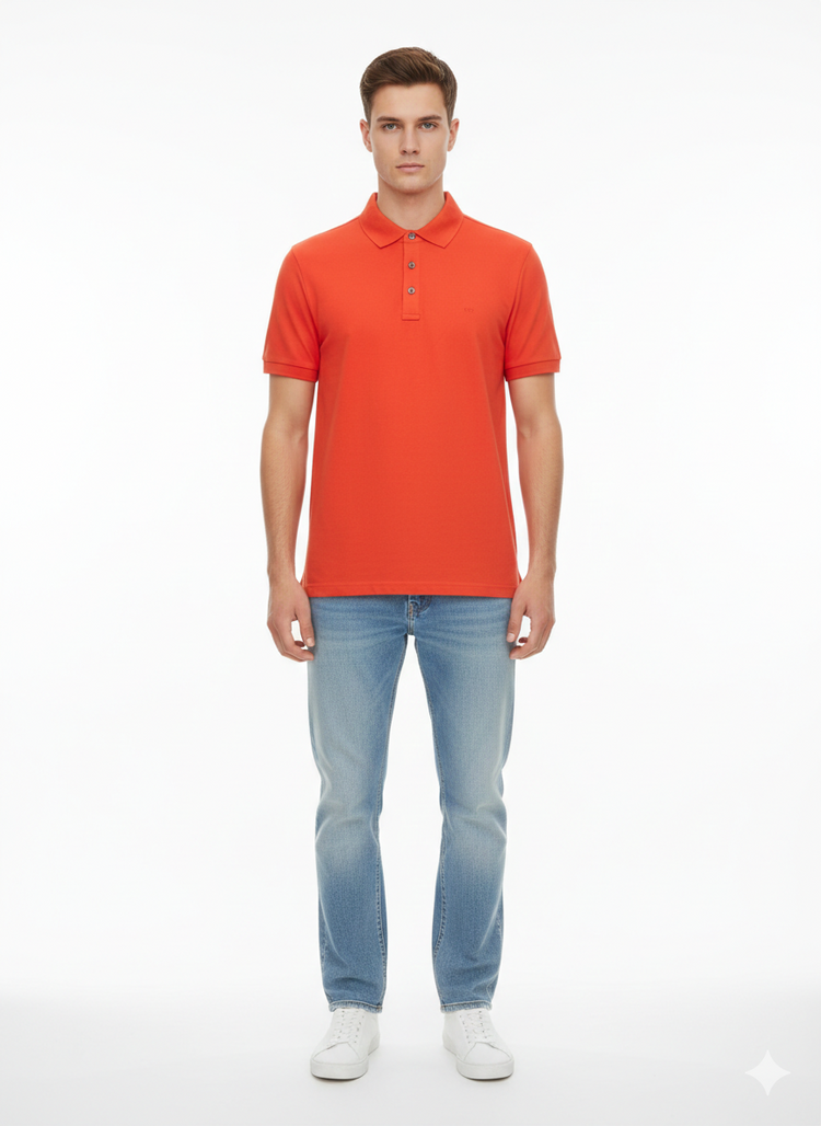 Michael Kors Polo Hombre Naranja