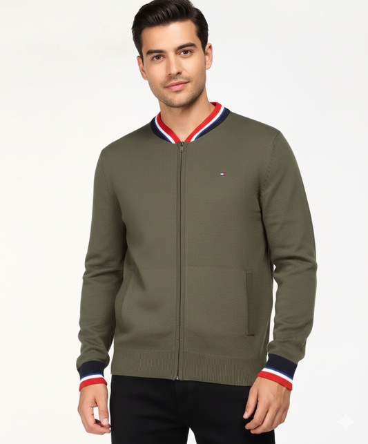 Tommy Hilfiger Suéter Hombre Verde Militar