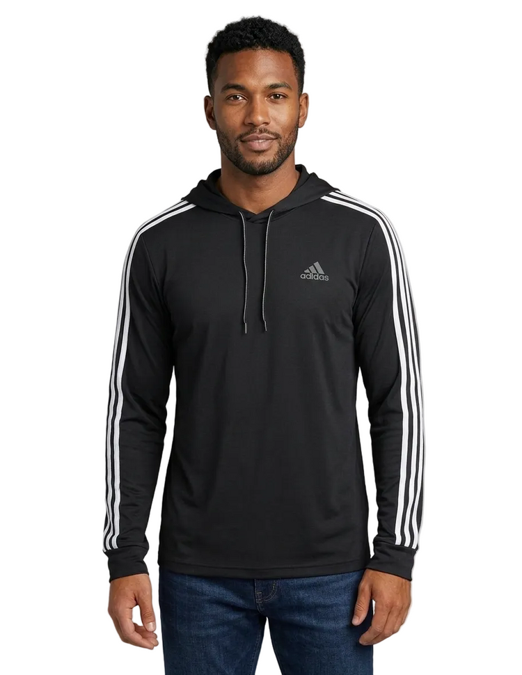 Adidas Hoddie Negro Con Capucha