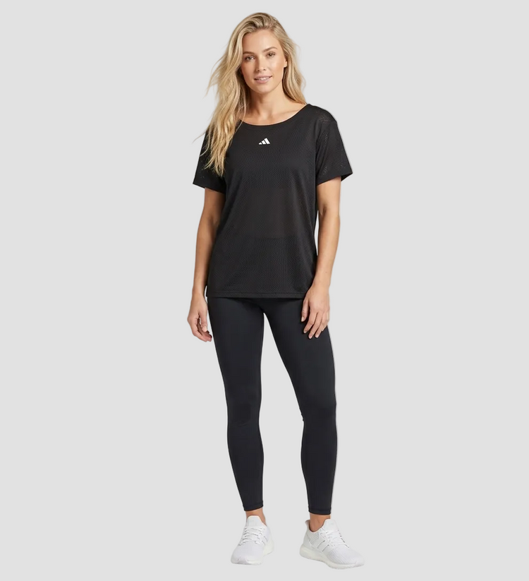 Adidas Camiseta Deportiva Mujer Negro