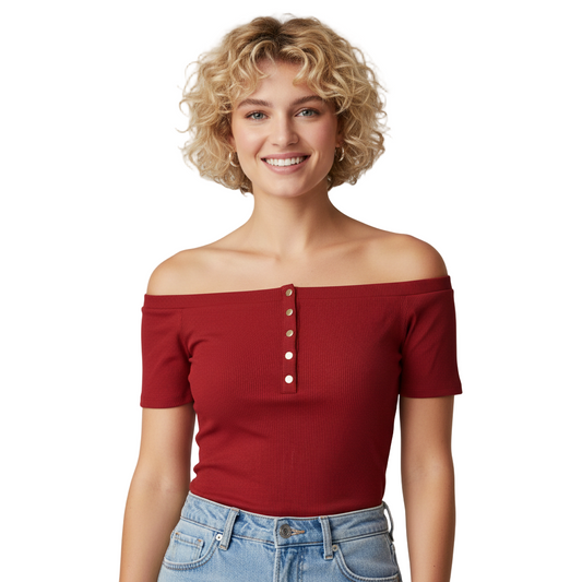 Guess Blusa para Mujer Rojo