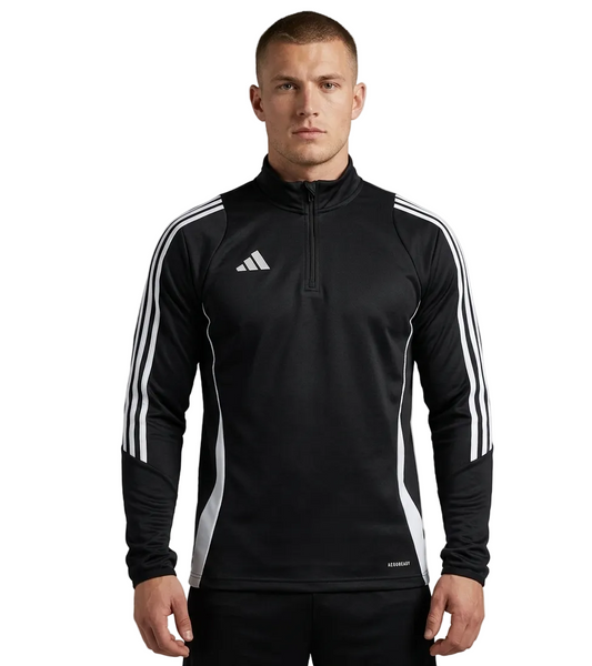 Adidas Chaqueta Negra Con Zip