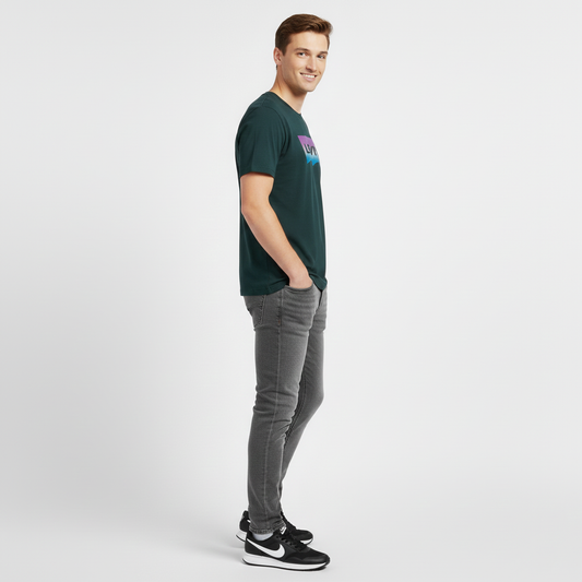 Levi’s Camiseta Hombre Celeste Verde Oscuro