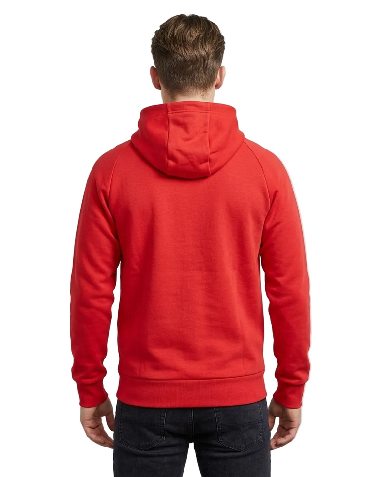 Adidas Hoodie Rojo Con Zip