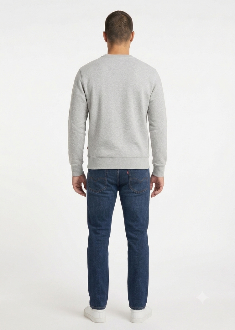 Levi's Sudadera de Cuello Redondo Hombre Gris