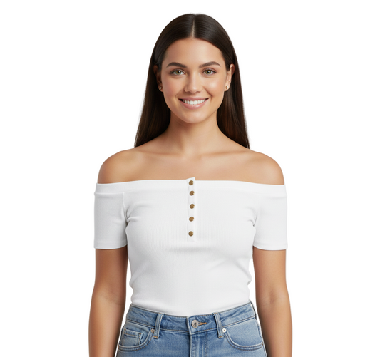 Guess Blusa para Mujer Blanco
