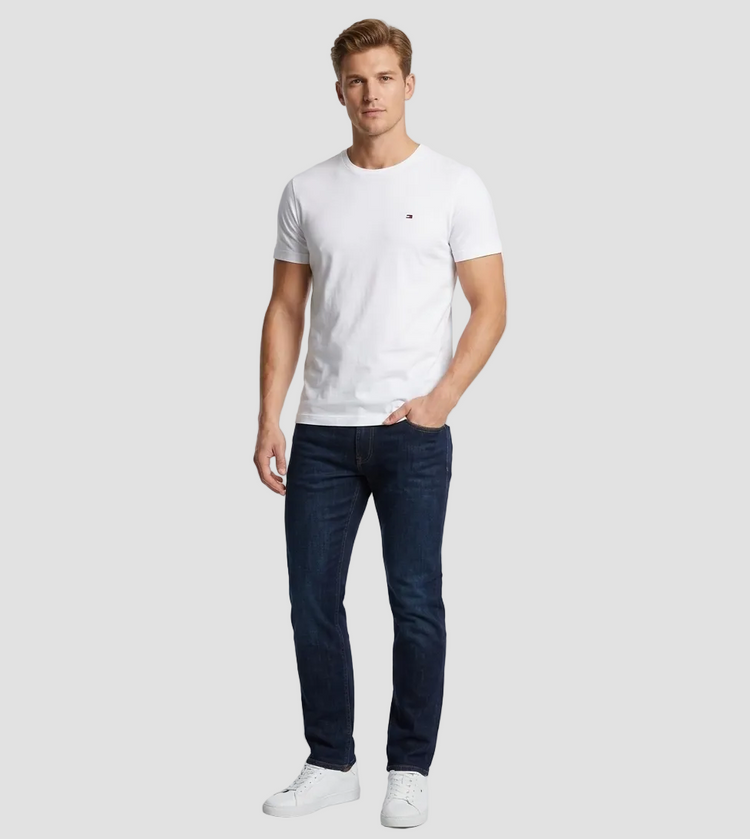 Tommy Hilfiger Camiseta Basica Hombre Blanca